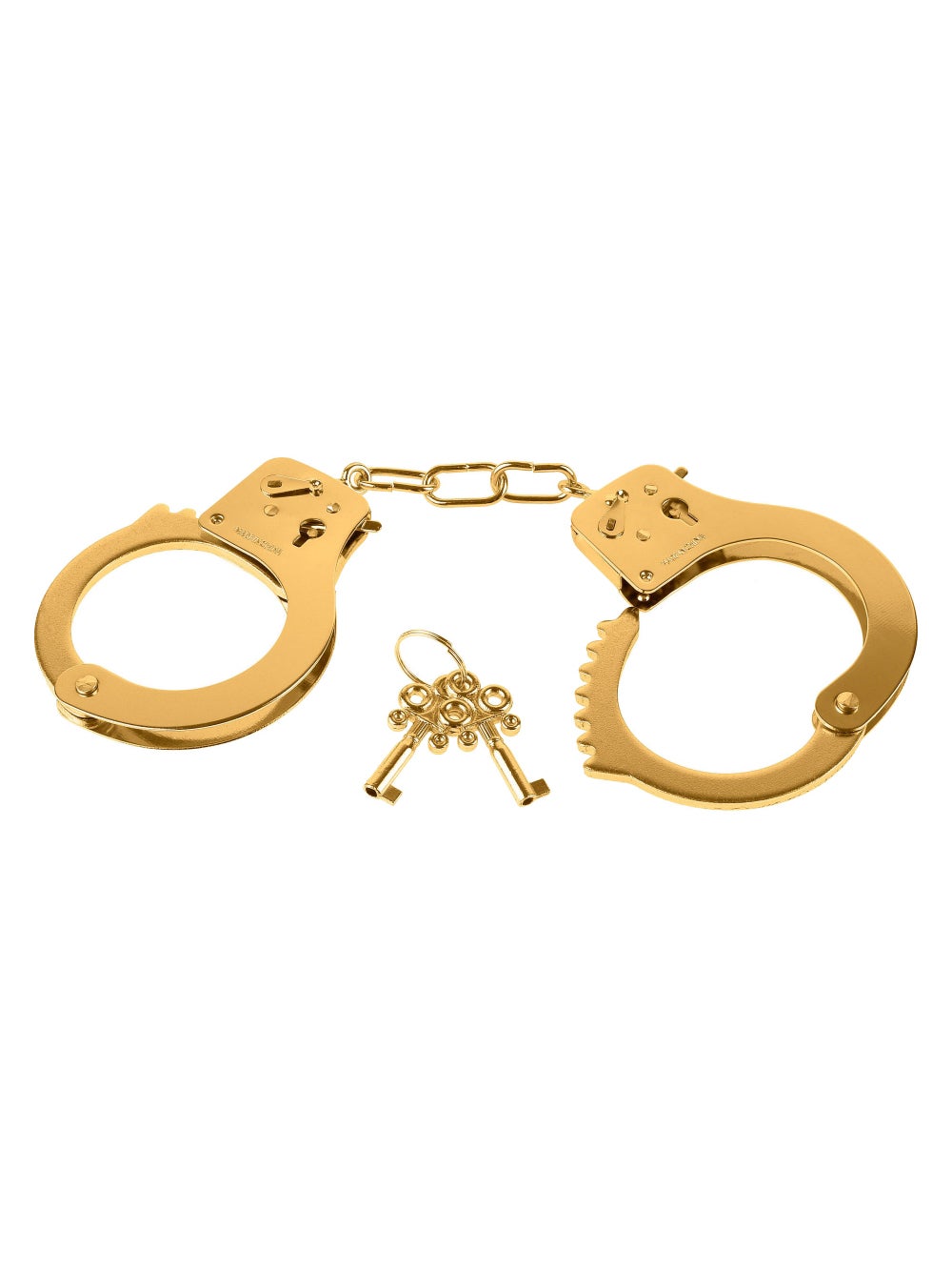 Menottes Dorées Metal Cuffs Fetish Fantasy Gold