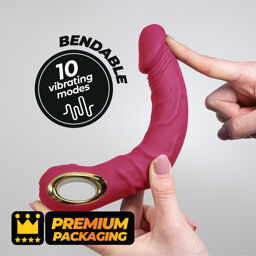 Vibromasseur flexible Magnus Bend Rose 22,5 cm