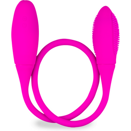 Double oeuf vibrant puissant rechargeable - Vibromasseur à distance pour couple