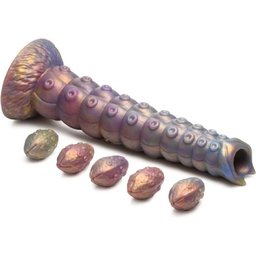 - Gode en Silicone Tentacule Ovipositor Profond avec Œufs