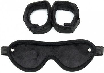 SOFT BONDAGE MENOTTES ET MASQUE DOUX AVEC VELCRO