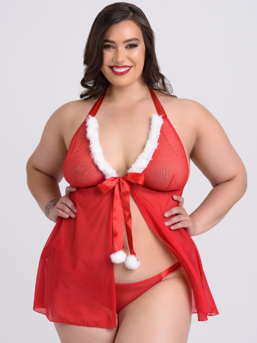 Nuisette babydoll mère Noël Fantasy Santa GT