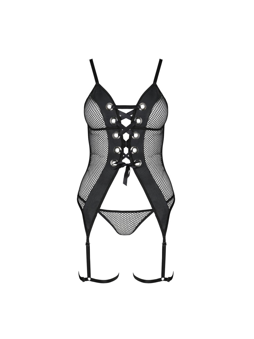 Guêpière Beth Leather Collection Noire