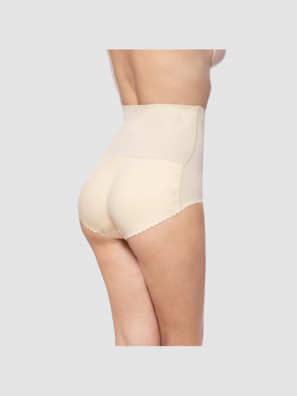 Culotte Rembourrée Taille Haute Beige