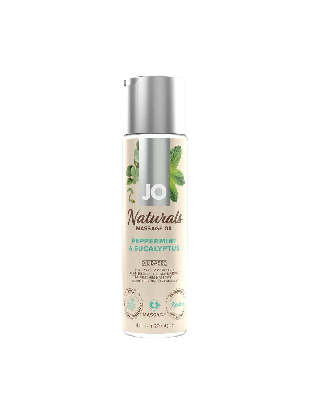 Huile de Massage Naturals Peppermint & Eucalyptus 120 ml