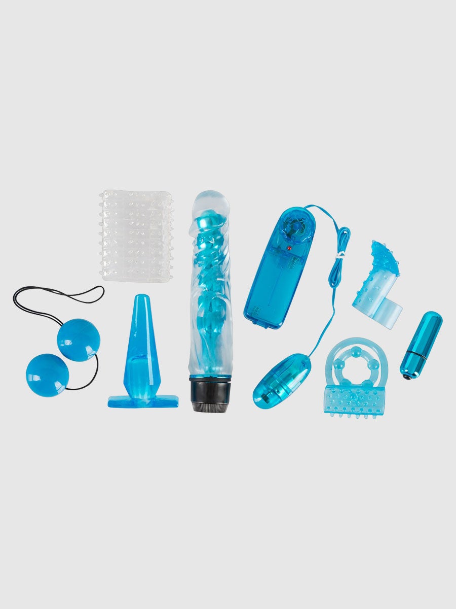 Kit sextoys Blue Appetizer 8 pièces