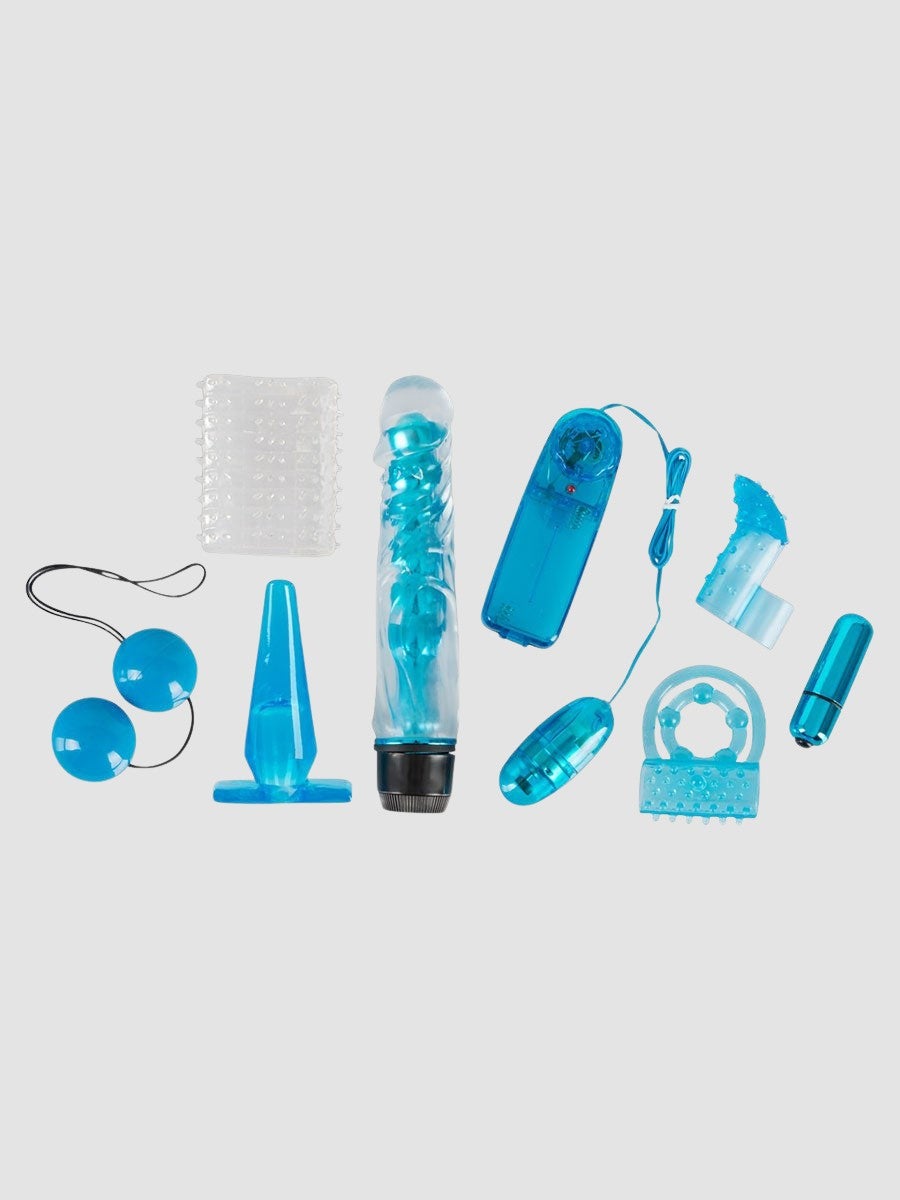 Kit sextoys Blue Appetizer 8 pièces