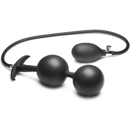 Plug Anal en Silicone Gonflable - Noir