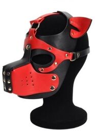 Masque Puppy Dog Ixo Noir-Rouge