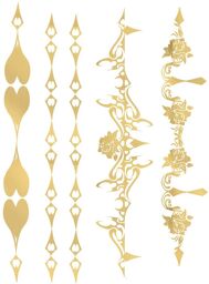 Tatouage éphémère - Effet or Doré