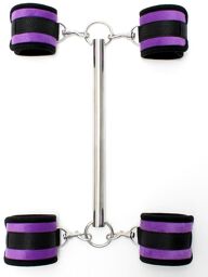 Barre d'écartement 4 menottes violet