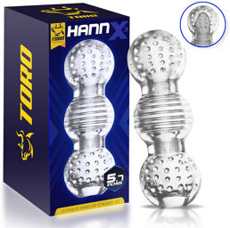 Masturbateur manuel en silicone doux avec textures variées