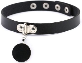 Ras de cou Round Moon Noir