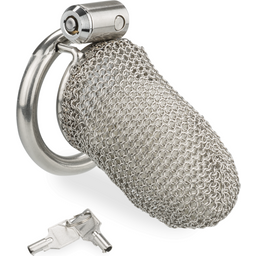 Cage à pénis en cotte de maille - modèle long