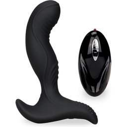 Vibromasseur vibro homme gode anal Stimulateur prostate masseur point P télécommandé USB - Noir