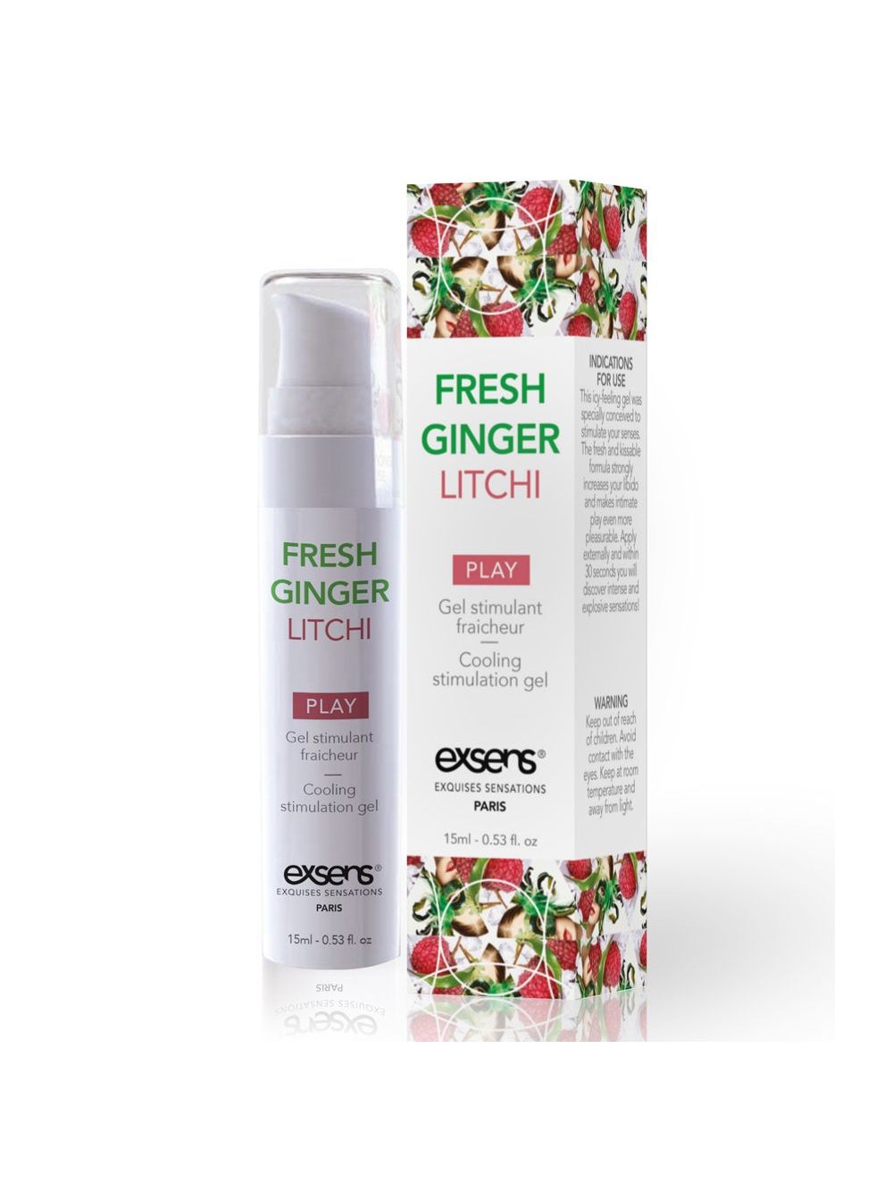 Gel Stimulant Rafraîchissant Gingembre Litchi