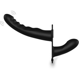 Gode Ceinture Duo Vibrant Ajustable Ribbed Strap-On