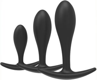 Kit de 3 mini plugs Training Curve Noirs