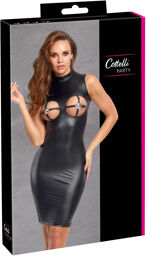 Robe provocante et moulante au look mat noir Noir