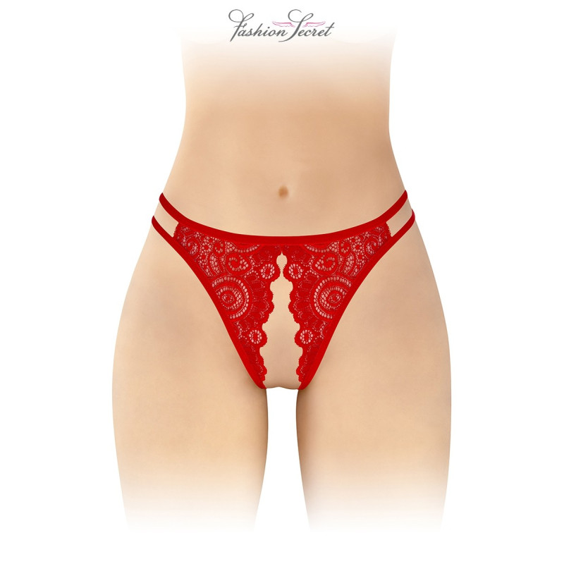 Culotte rouge ouverte Annette