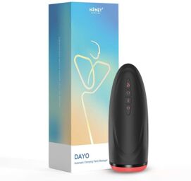 Dayo - Masturbateur automatique, vibrant et chauffant - Noir Noir