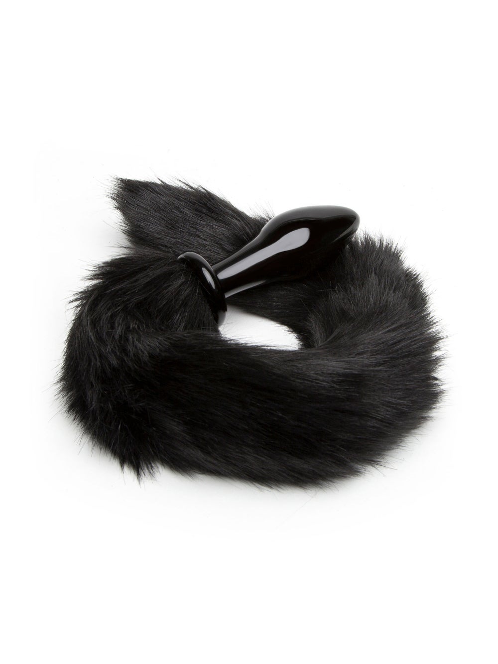 Plug anal en verre avec queue Deluxe DOMINIX