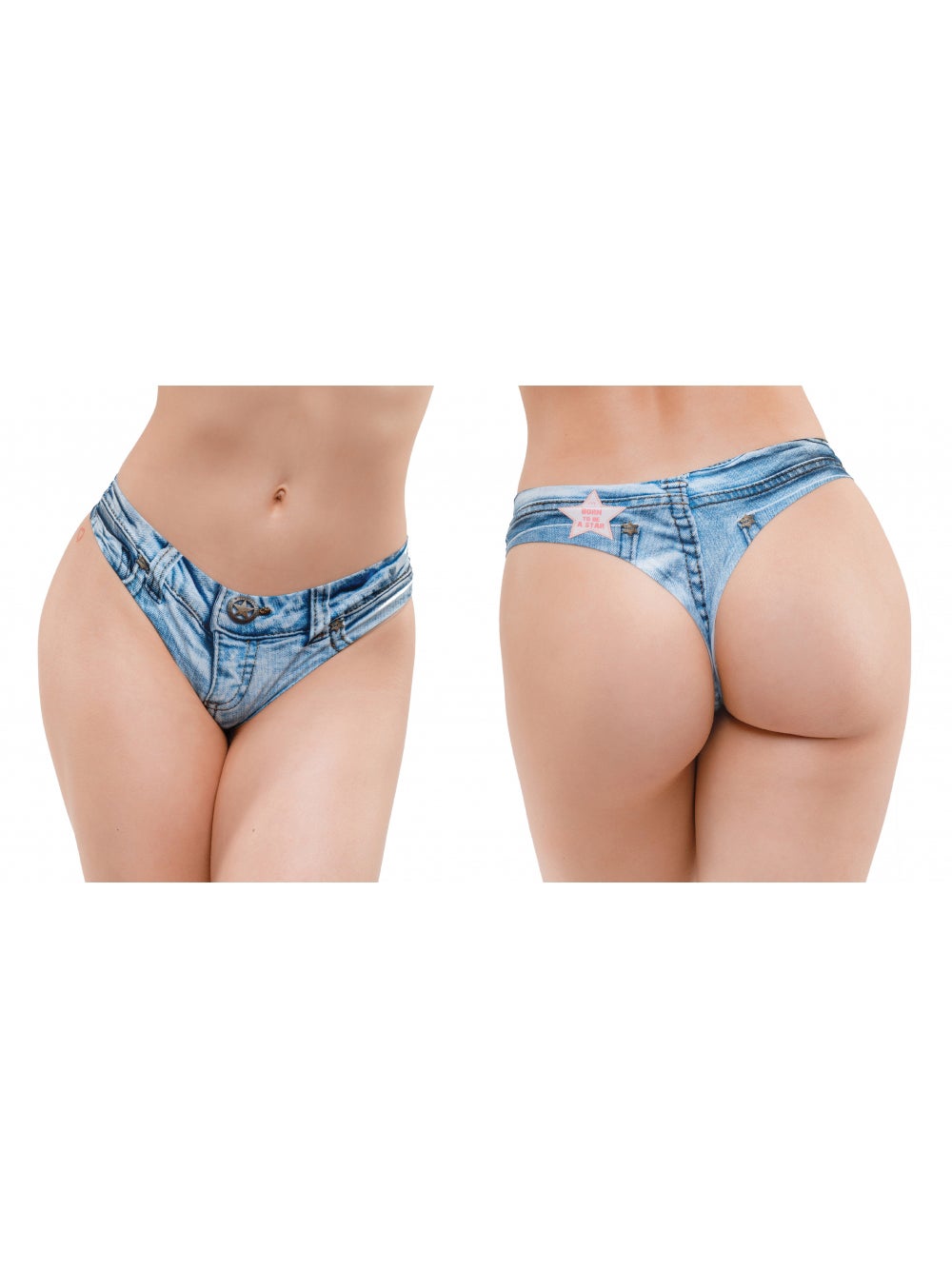 String Invisible Jeans Clair