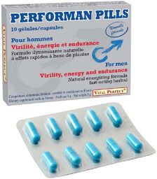 Aphrodisiaque Performan Pills 10 Gélules Gris