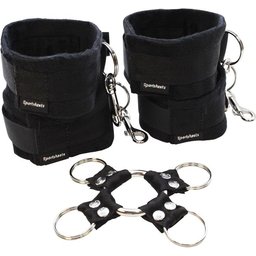 SPORTSHEETS – HOG TIE & CUFF Set – Noir