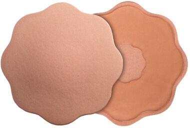 Cache-tétons en tissu Nude (1 paire)