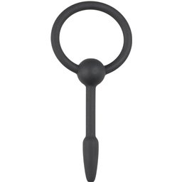 Petite plug pénien en silicone avec anneau de retrait