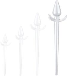 Plug queue Zoo Tail XL 12 x 6 cm - Queue 30 cm Transparente