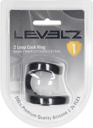 2 Boucles Anneau en Silicone - Noir