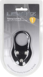 Cockring d'entraînement en silicone - L - Noir