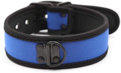 Collier en néoprène Bleu