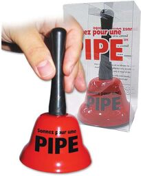 Cloche en Métal Sonnez pour une Pipe Rouge