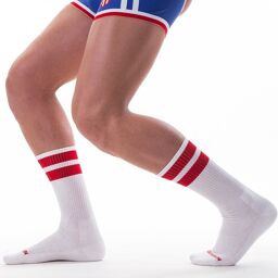 Chaussettes Gym Socks Blanc-Rouge