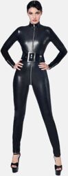 Combinaison Sweety Faux Cuir Noir