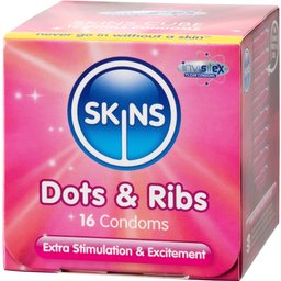 Dots & Ribs Lot de 16 Préservatifs