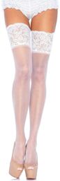 Bas Autofixants Lycra Ls Jarretières DZ 9750 Blancs Blanc
