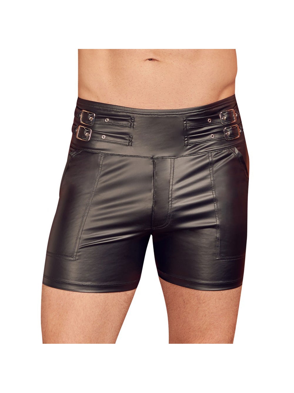 Short Moulant Wetlook Poches & Sangles Noir