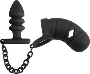 Cage chasteté avec plug