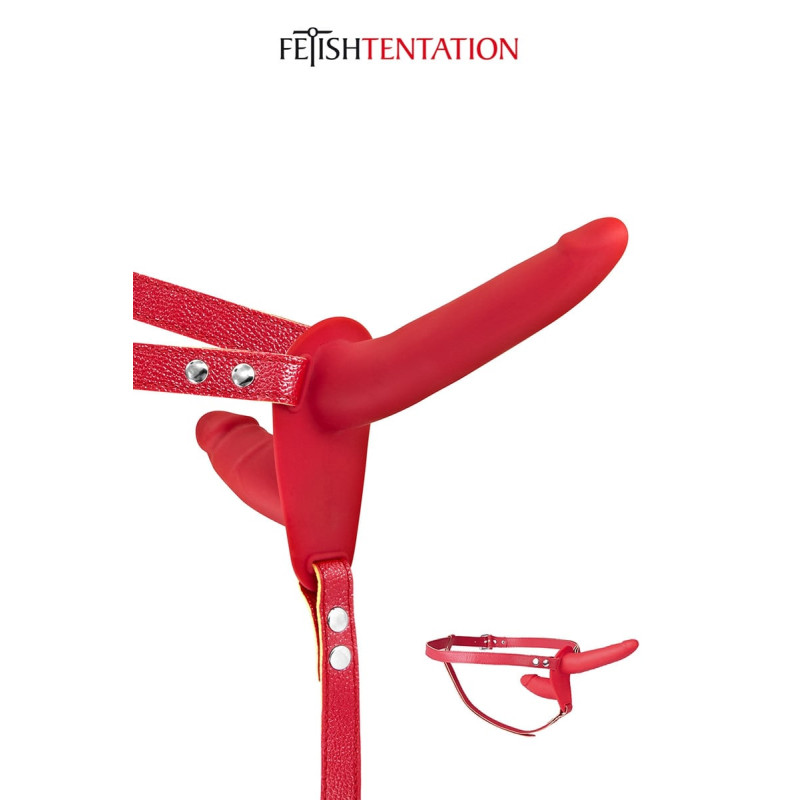 Double gode ceinture rouge