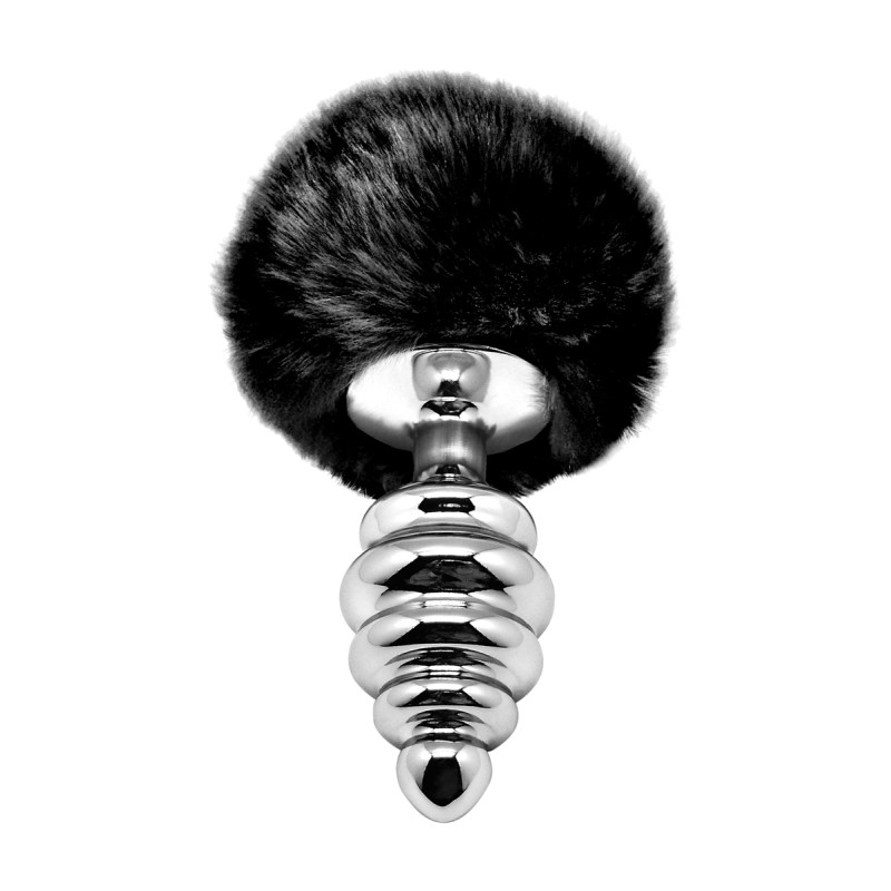 Plug métal Fluffy Twist L noir