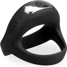 Anneau pénis ring vibrant pénis et testicules Righteous - Cockring penien pour homme et couple - Noir