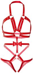 Studded O-ring Harnais Body KI4037 Rouge Rouge