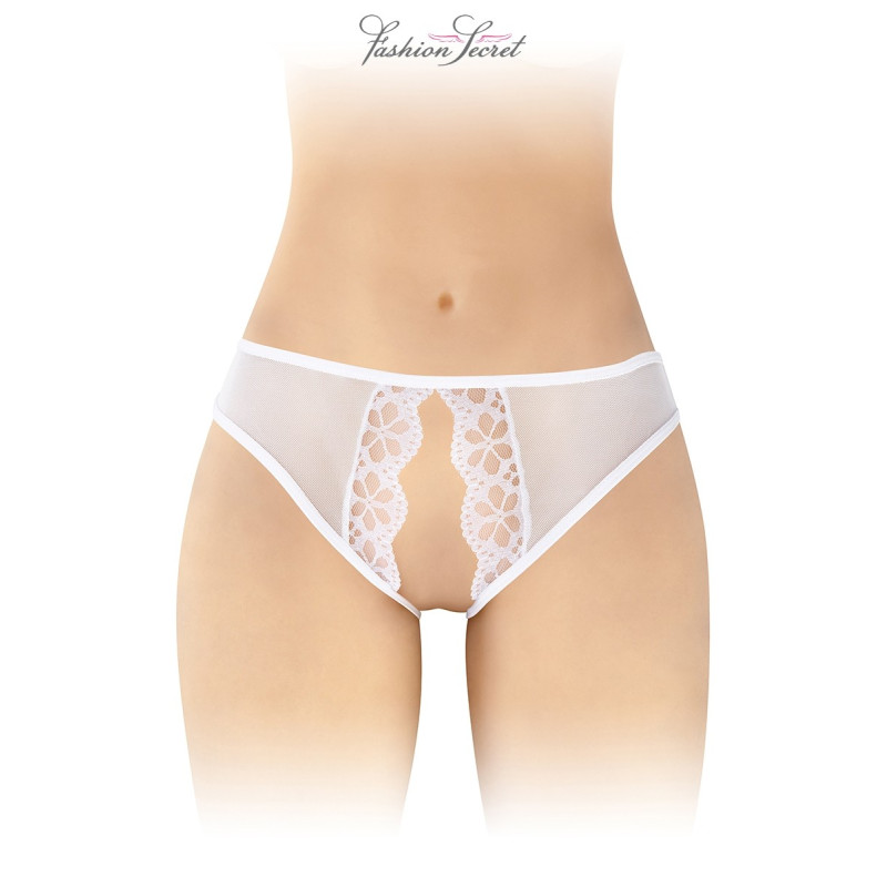 Culotte blanche ouverte Ambre