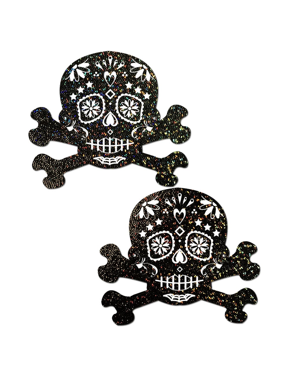 Cache-Tétons Calavera Strass