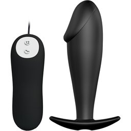 - Plug anal vibrant avec télécommande - Noir