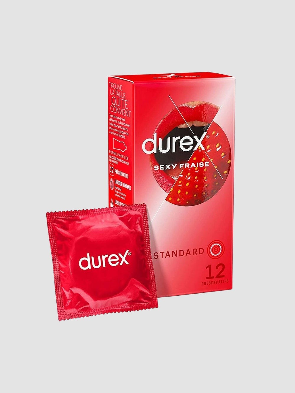 Préservatifs Sexy Fraise boîte de 12
